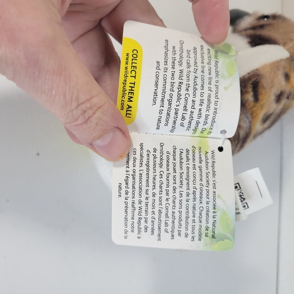 Wild Republic Audubon Birds With bird calls red tailed hawk 6" with tags - Picture 6 of 9